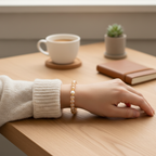 lifestyle image of The Bristol Bracelet with larger 10mm beads