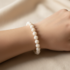 AI lifestyle image of The Frances Bracelet with larger 10mm beads