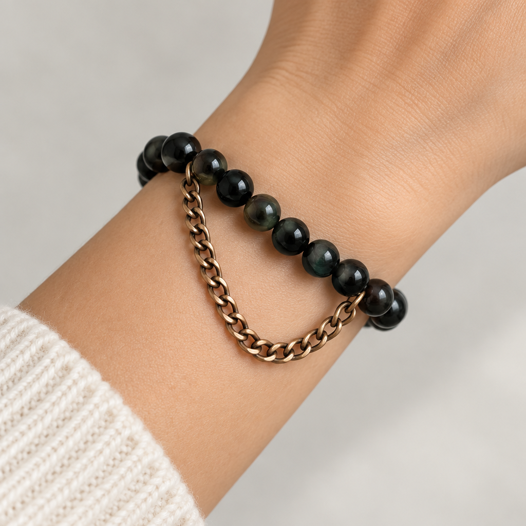 Kit bracelet worn on a wrist, square image