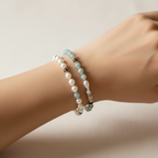 Stacked Bracelets on Wrist